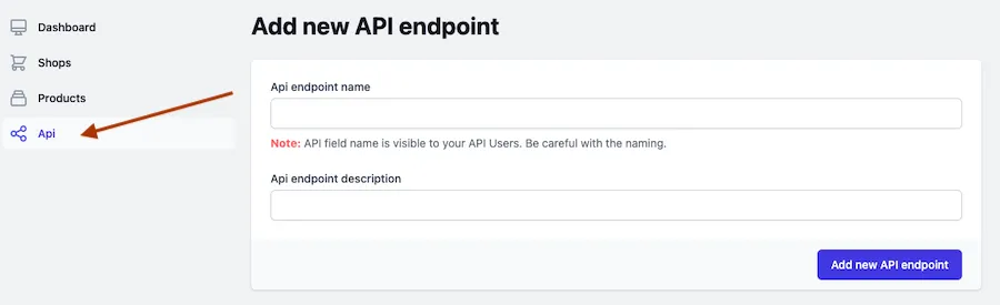 Add your first API Endpoint